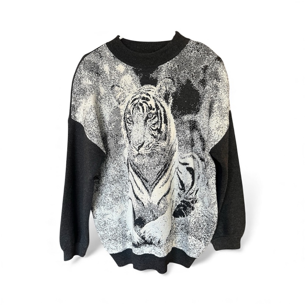 St John Tiger Print Sweater